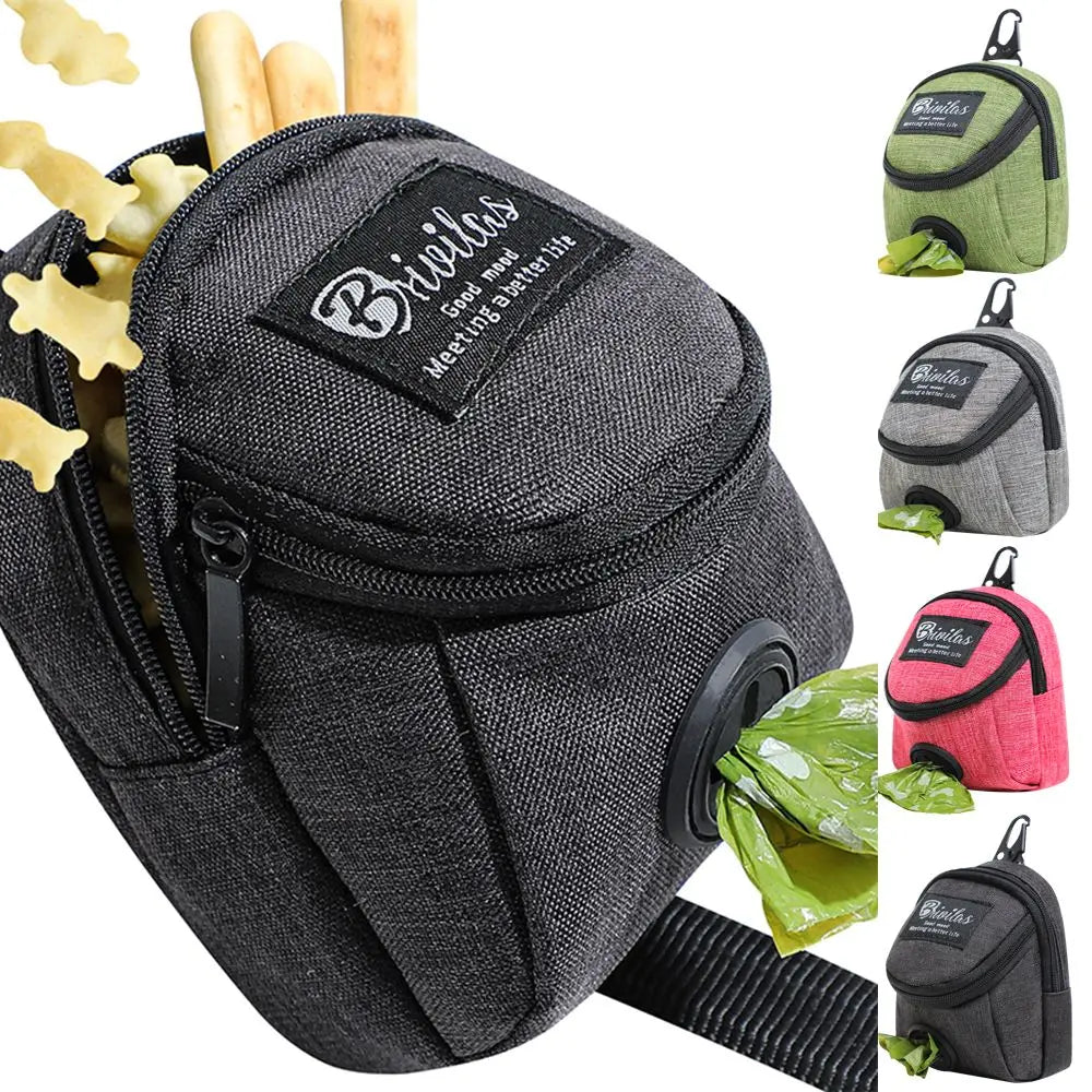 Pet Dog treat pouch Multifunction Portable Dog training bag Outdoor Travel Dog Poop Bag Dispenser Durable Pet accessories