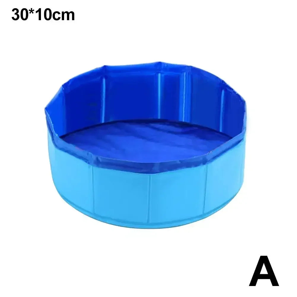 Foldable Pet Cat Water Pool Toy, Dog and Cat Water Play Bathtub, Summer Cooling Pet Cleaning Basin, Cat Litter Box Set Supplies