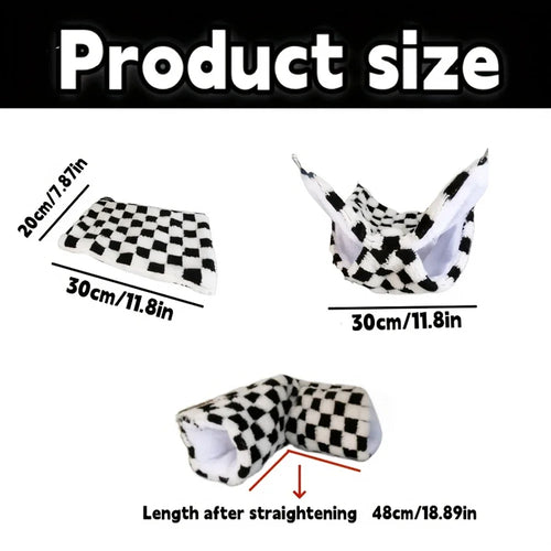 1PC Warm Winter Autumn Fleece Thick Hammock Sleeping Mat Hammock for Small Animal Honey Glider Guinea Pig Hidden Tunnel House