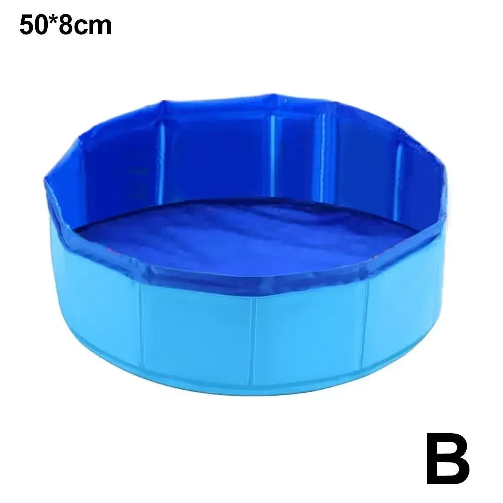 Foldable Pet Cat Water Pool Toy, Dog and Cat Water Play Bathtub, Summer Cooling Pet Cleaning Basin, Cat Litter Box Set Supplies