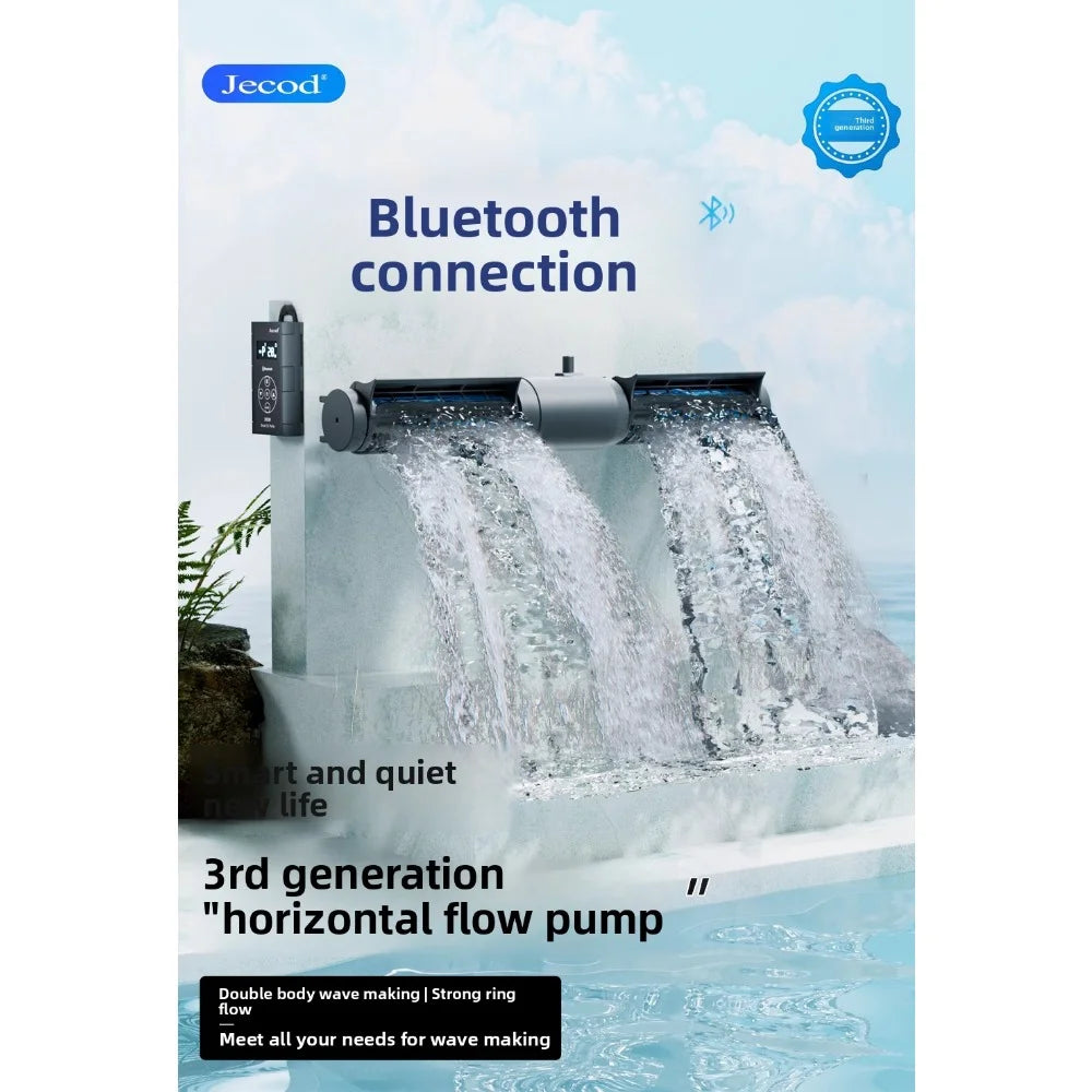 Jebao jecod new fish tank circulation pump wave making pump silent frequency converter bottom blowing surfing DCW Bluetooth