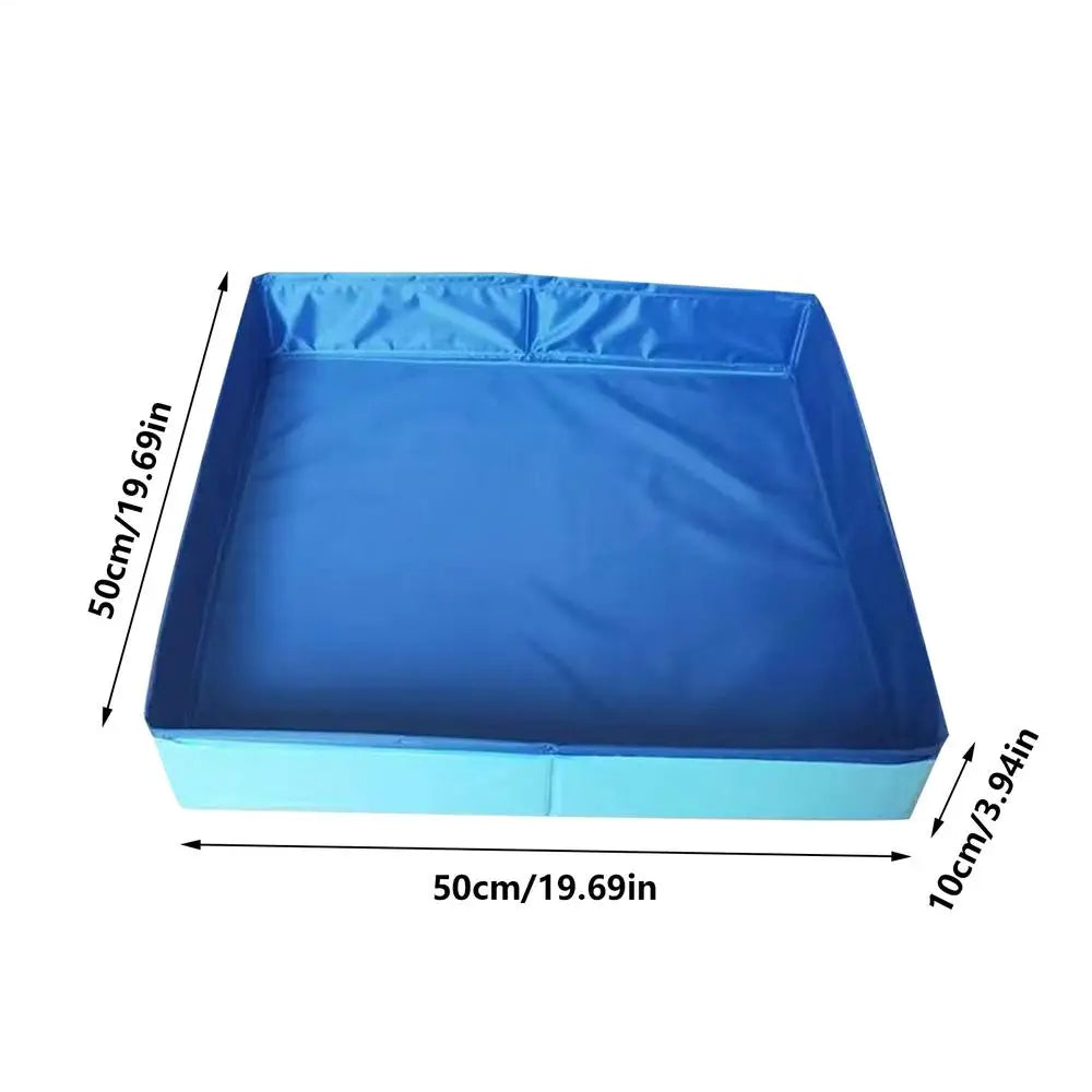 50x50cm PVC Folding Pet Swimming Pool Dog Cat Kiddie Wading Pool Pet Puppy Bathing Tub Summer Outdoor Backyard Water Fun Toys