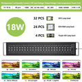 30-60cm Aquarium Full Spectrum with Remote Control LED Light Fish Tank DIY Color Brightness Weather Mode Plant Grow Light IP68