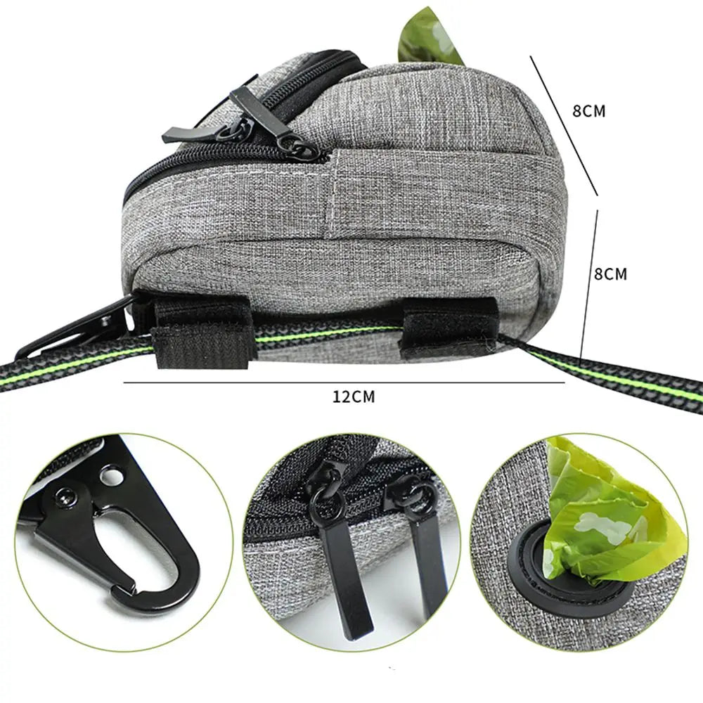 Pet Dog treat pouch Multifunction Portable Dog training bag Outdoor Travel Dog Poop Bag Dispenser Durable Pet accessories