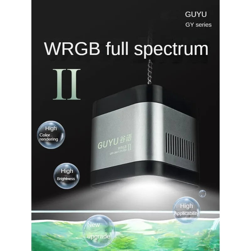 New Aquarium LED Water Grass Lamp WRGB Full Spectrum Explosive Algae Downlight for Native Stream Fish Tank 8500K 25/35/65W