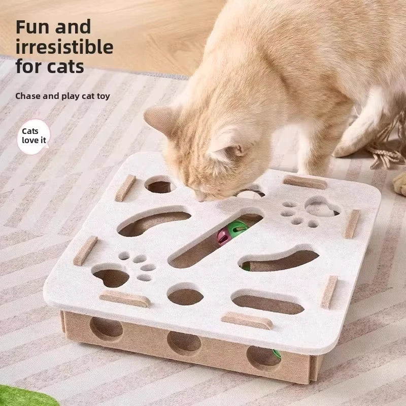 Interactive Puzzle Box Toy for Cats